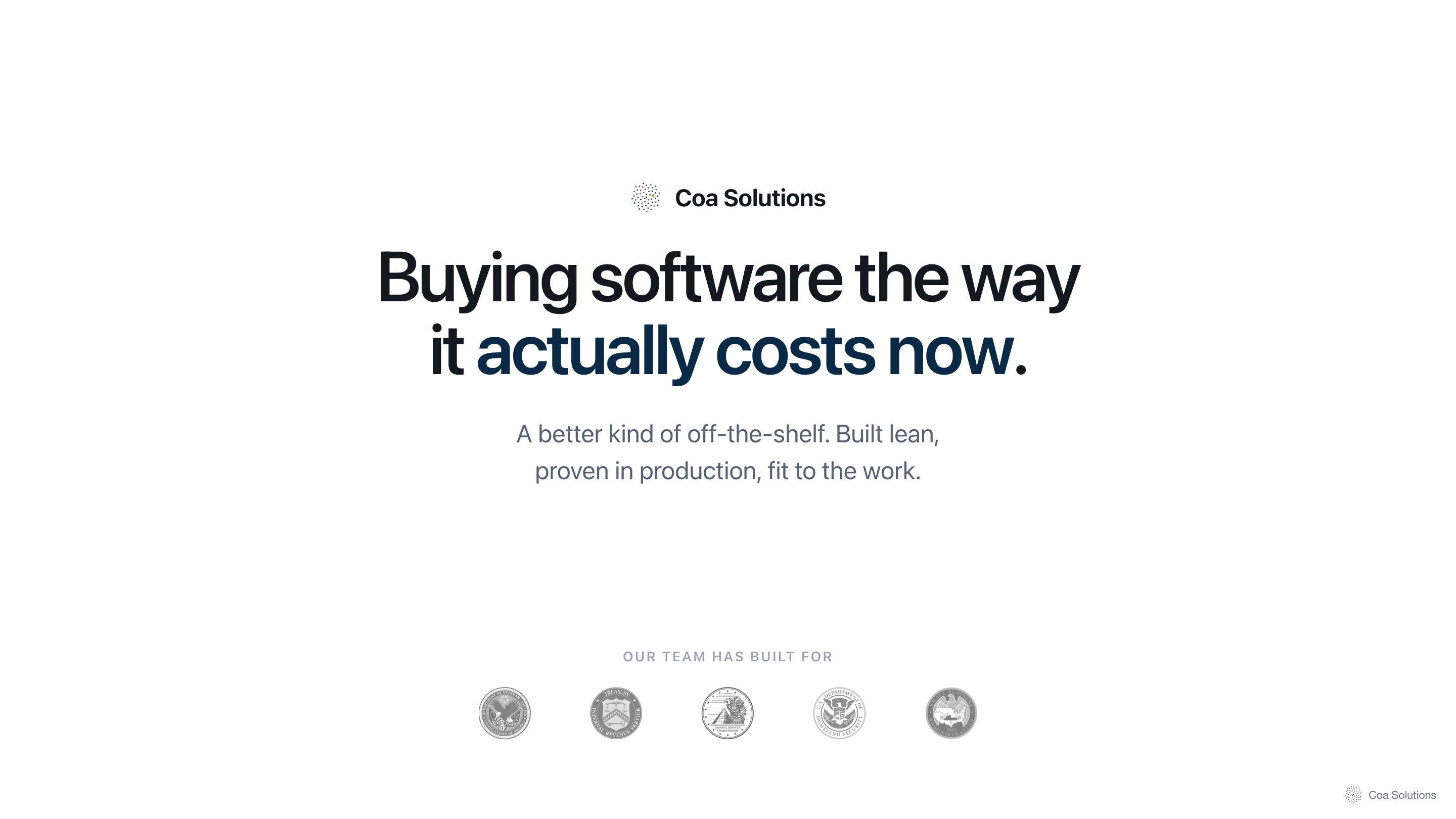Pitch deck — Buying software the way it actually costs now